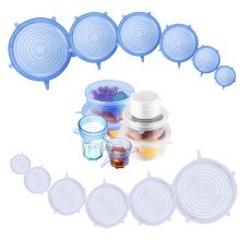 Durable silicone stretch lids food cover