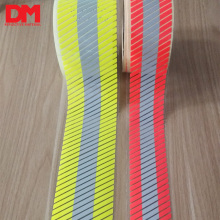 high vis yellow with silver centre retroreflective film