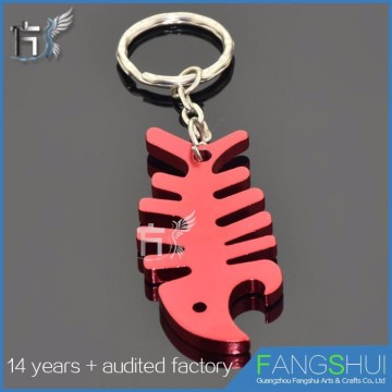 Personalized animal shape bottle opener keychain hot sale