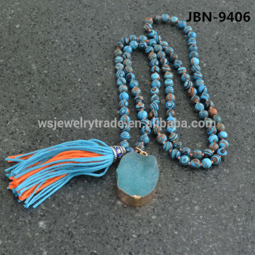 All-match Malachite beads authorized strength Temperament Long Necklace Bead Bracelet