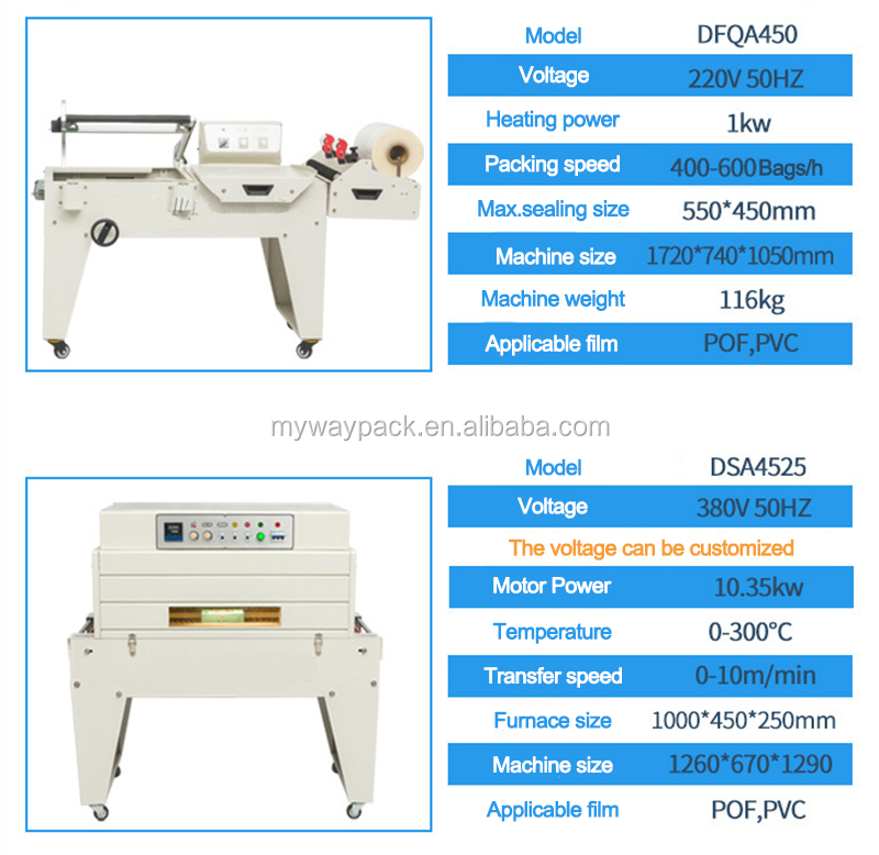 Automatic Shrink Wrapping Machine Shrink Tunnel from Myway Machinery manufacturer