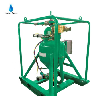 Portable vacuum pump for solids control system