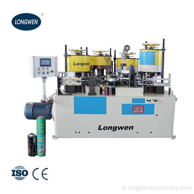 Combinazione automatica del barattolo di latta dell&#39;aerosol che fa macchina nell&#39;imballaggio Gas/liquido/polvere