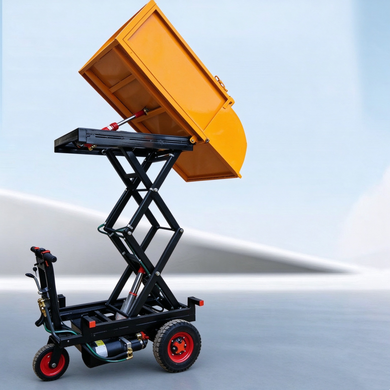 Compact Electric Waste Transfer Vehicle for Buildings
