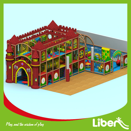 Natural children indoor playground equipment