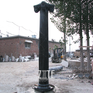 Garden Decorative carved marble column