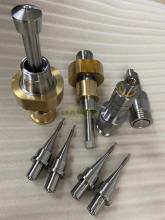 Machining thread core of blow mould components