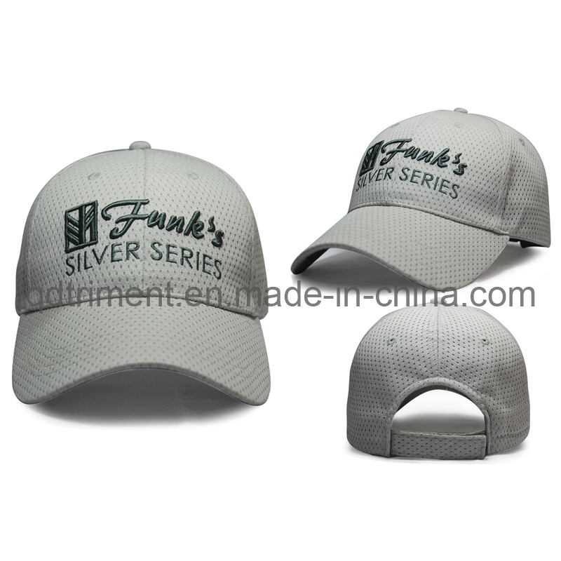 Constructed Special Mesh Fabric Embroidery Sports Baseball Cap (TR050)