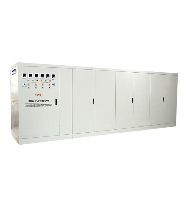 SBW Europe CE certificate SBW-F-1600KVA 3 Phase Each Phase Seperate Control Compensated Automatic Voltage Stabilizer