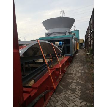 penghancur kayu chipper industri bertenaga mesin diesel