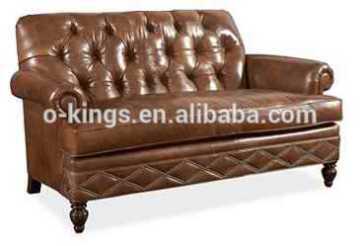 star hotel living room sofas / leather long sofas/ European classic living room sofas