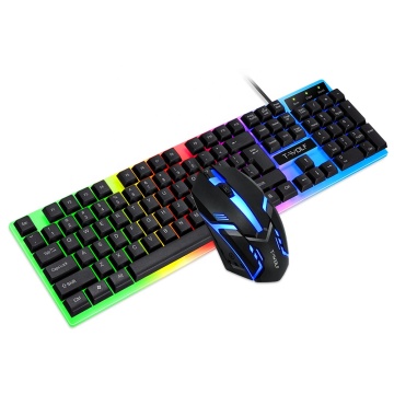 RGB Gaming PC Mouse and Keyboard Set - USB Sensitive 2-in-1 Combo