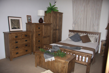 Distressed Solid Pine Bedroom Furniture