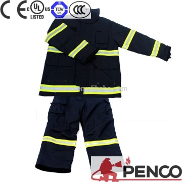 China supplier dark blue kevlar protection overall for fire fighting