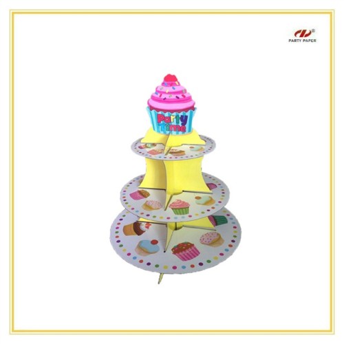 3 pneus vente chaude belle Cup Cake Stand