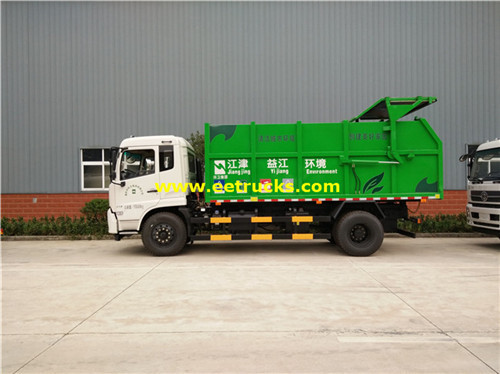 Dongfeng 8Ton Docking Refuse Collector Trucks