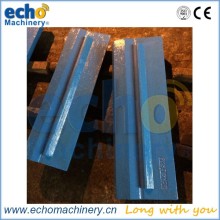 high chrome Cr26 impactor rotor shoes for crushing gravel,asphalt,rock