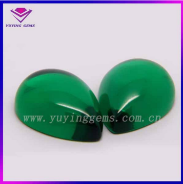 Glass Pear Cabochons Gems Earring Pendant Green Crystal