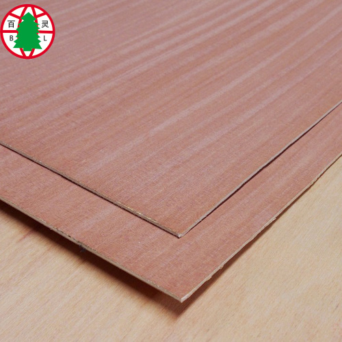 panneau de MDF de placage de sapele 18mm pour l&#39;usage de meubles