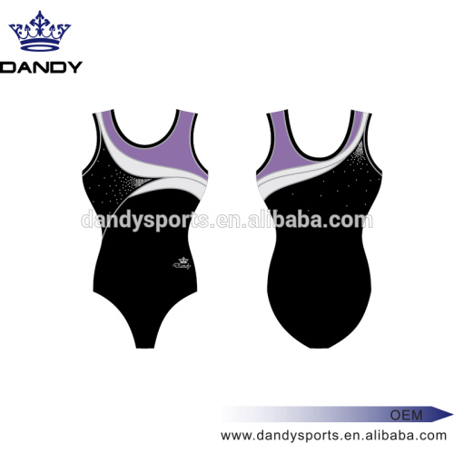 Leotard Gimnastik Leotard Latihan Tarian Tanpa Lengan