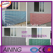 screen in balcony /balcony shade net / yellow balcony screen