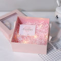 Wedding Bridesmaid Paper Gift Box Ribbon Handle