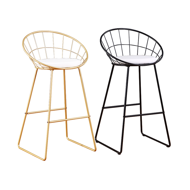 Free Sample Gold Modern Mesh Outdoor Round Dkr Metal Leaf Steel Concrete Stackable Lucy Chairing Dining Side Black Wire Chair