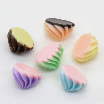 Sweet Cookie Shaped Resin Flat Back Cabochon DIY Toy Decor Beads Phone Shell Decoration Charms