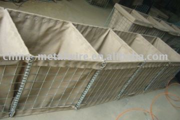 welded gabion security wall