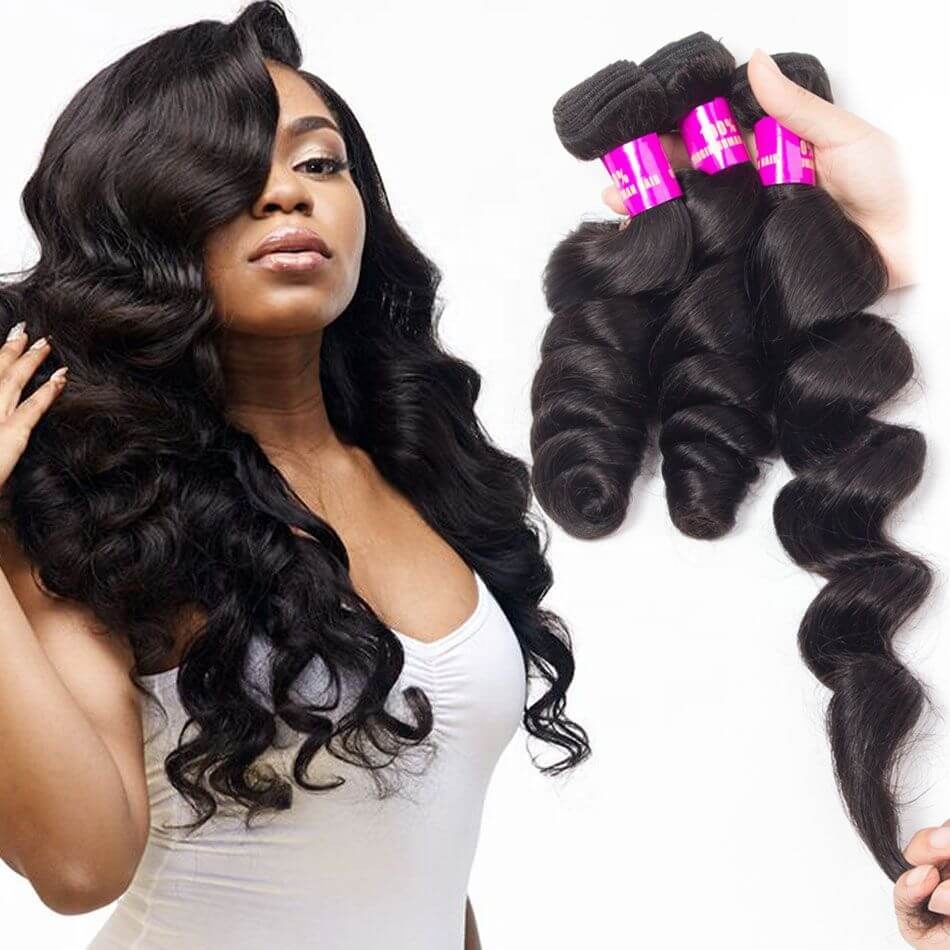 Wholesa No Shedding Tangle  9A 10A 12A Grade 1 donor 100% Virgin Brazilian Human Hair Bundles with Lace Closure for black women