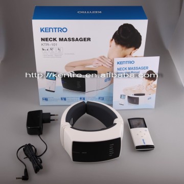 Pain relieve ems vibrating heating neck massager