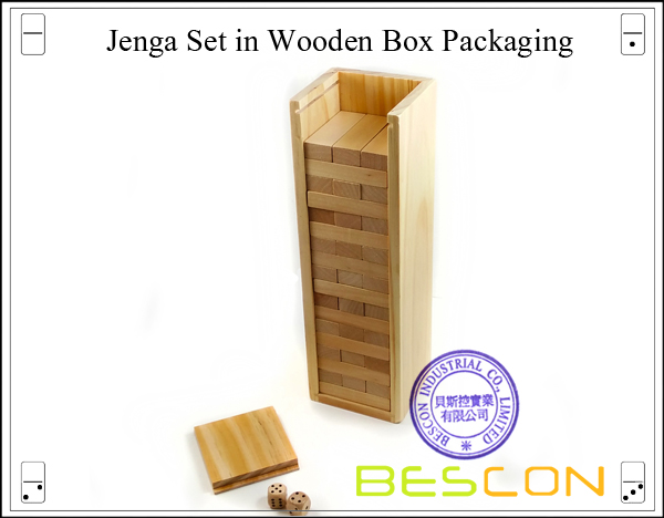 Jenga Set in Wooden Box Packaging-2