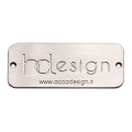 Custom Handbags Brush Nickle Metal Nameplate