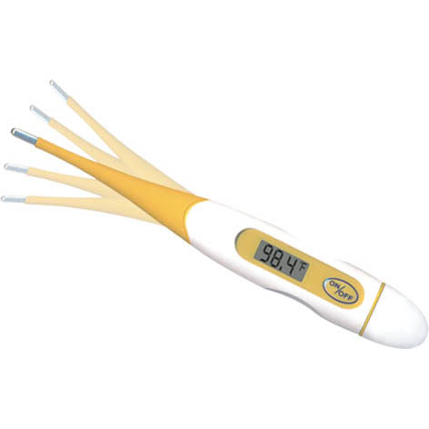 Digital Thermometer with Flexible Tip