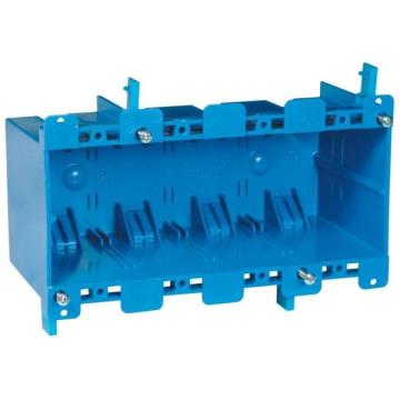 Work Outlet Box 4 Gang Blue wall outlet extender weatherproof outlet box B468R wall Electrical receptacle Junction