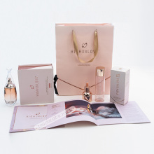 Printed Pink Cosmetic Box and Bag Gift Set