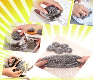 mesh cleaning scourer 