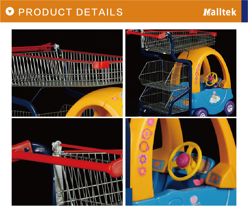 Grocery store Children Plastic Shopping Trolley
