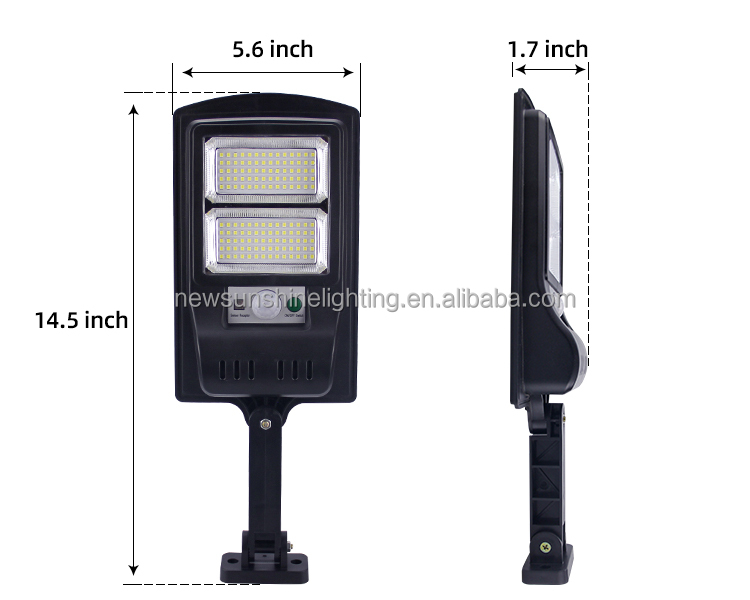 high lumens 120W street lights solar waterproof solar led street lights aluminum alloy IP67 IP65