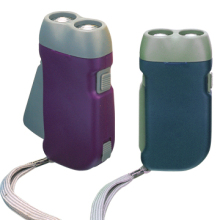 plastic 2LED dynamo Torch