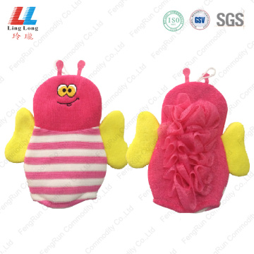 Mesh shower bee animal bath gloves