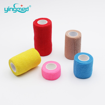 CE&ISO approved medical disposable colored elastic adhesive bandage