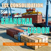 Shanghai to Lisbon Portugal LCL Consolidation Service