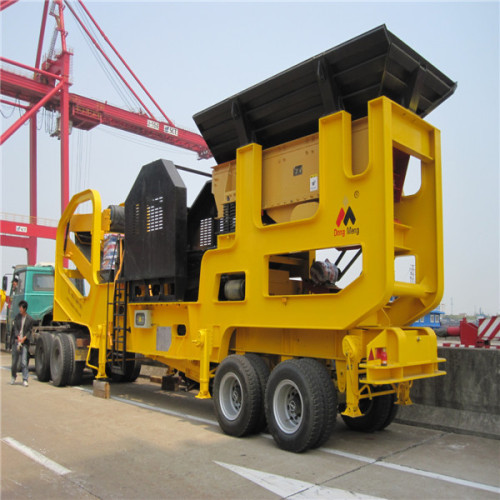 mobile impact crusher crushing station CE certificated