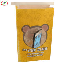 Colorful chocolate packaging bag with window