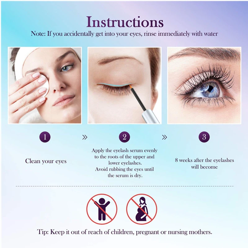 OEM Custom Eyelash Rapid Growth Serum Eyelash Enhancer Eye Lash Treatment