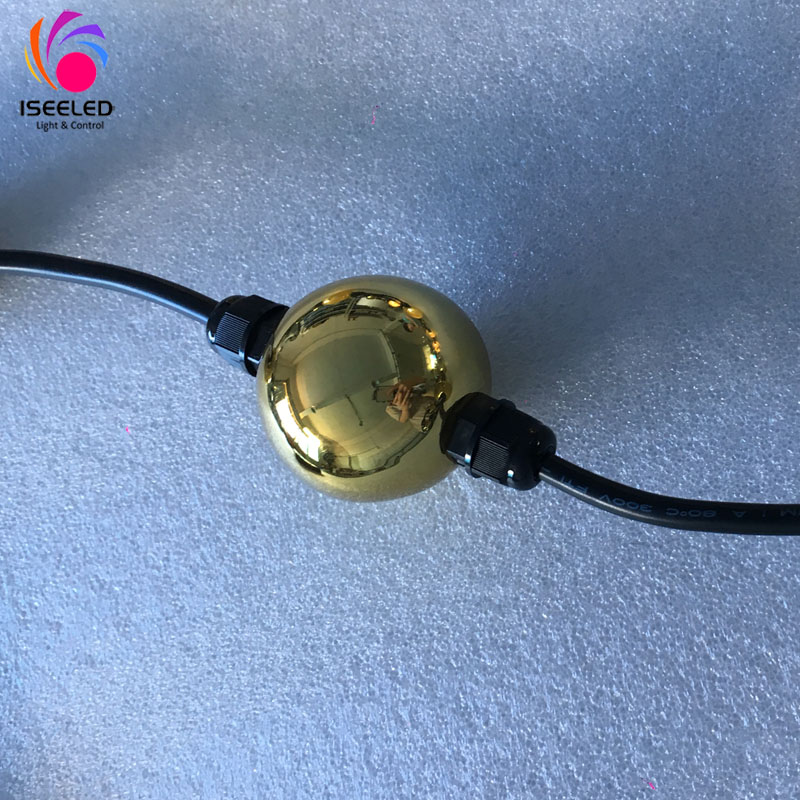 Bola de píxel LED 3D Gold LED DC15V