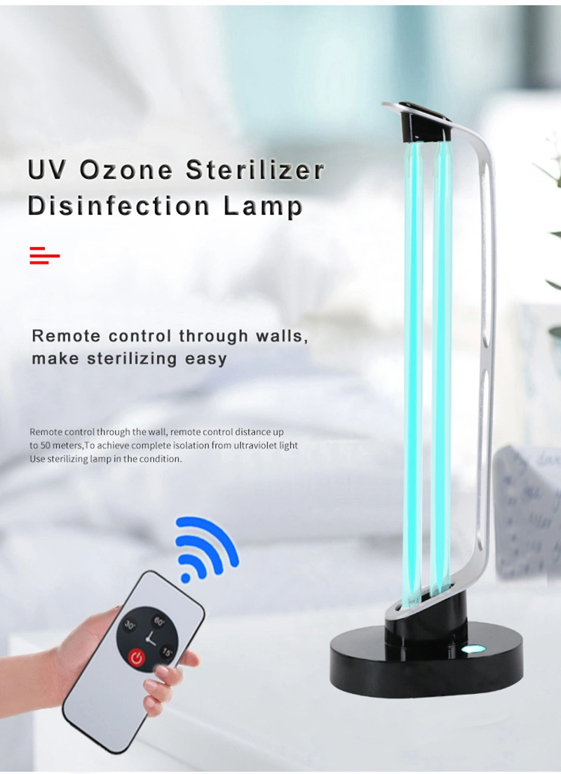 UV Plastic Disinfection Lamp 38W Quartz Germicidal Light