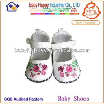 Organic Leather Baby Shoes With Flower