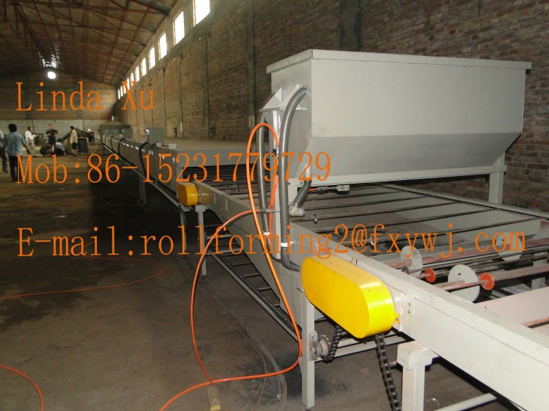 LINDA XU Colorful stone-coated metal roof tile making machine